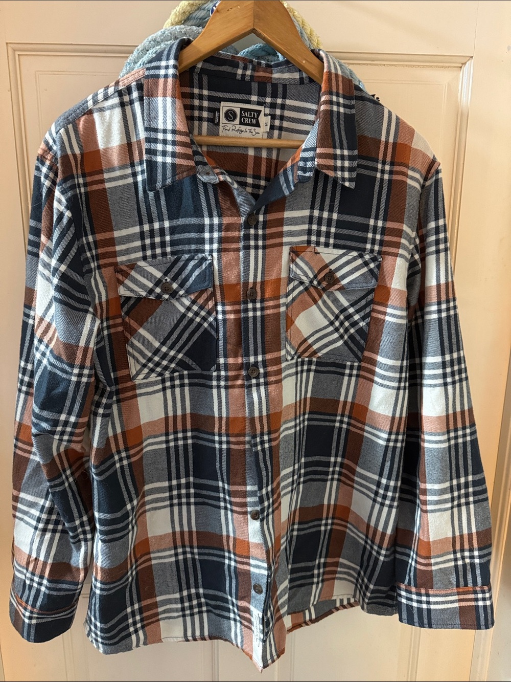 Salty Crew flannel tunic button down shirt